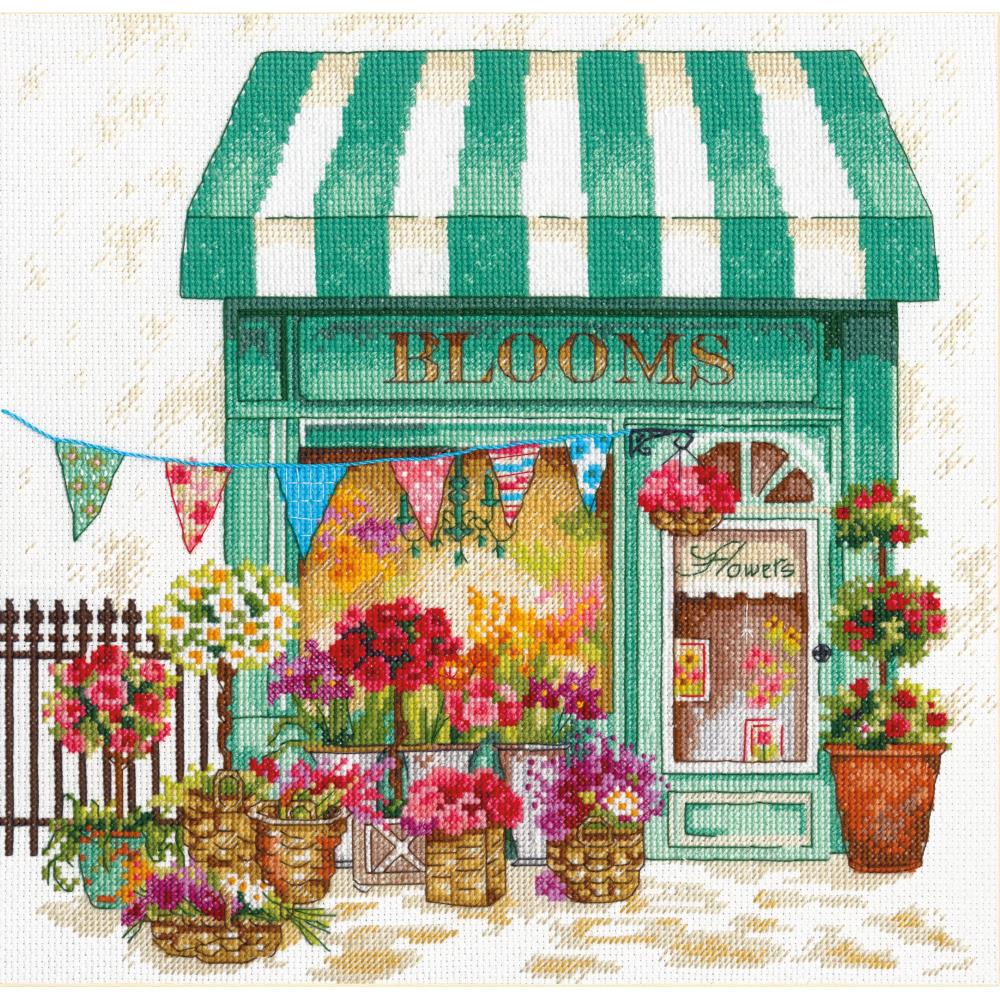 Blooms Flower Shop Counted Cross Stitch Kit